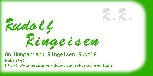 rudolf ringeisen business card